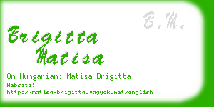 brigitta matisa business card